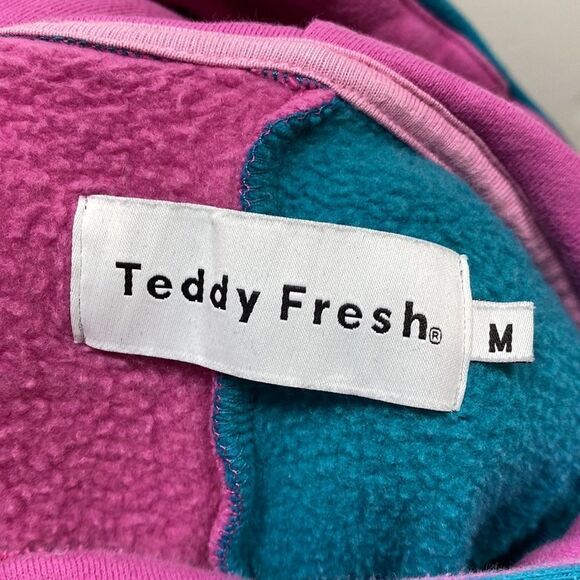 Teddy Fresh Color Block Hoodie Medium - Picture 2 of 6